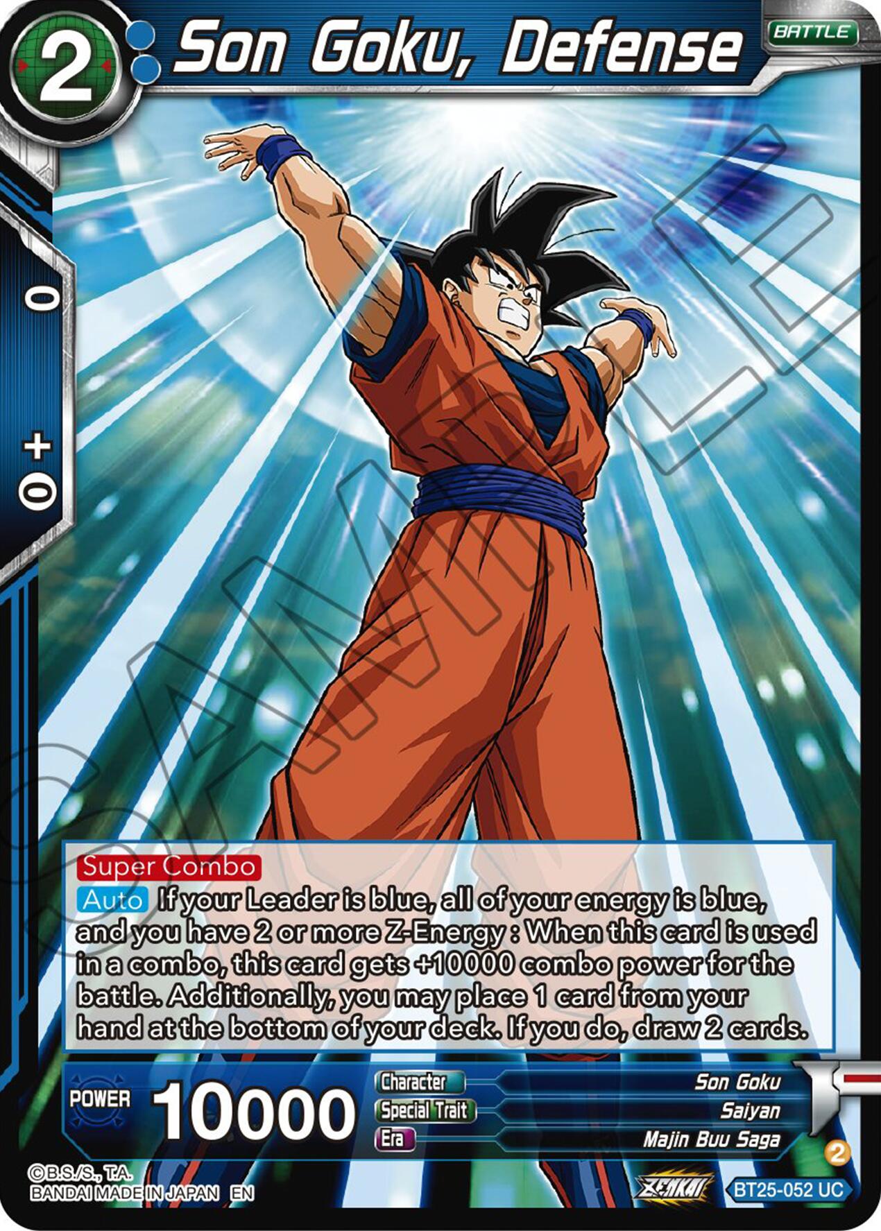 Son Goku, Defense (BT25-052) [Legend of the Dragon Balls] | Amazing Games TCG