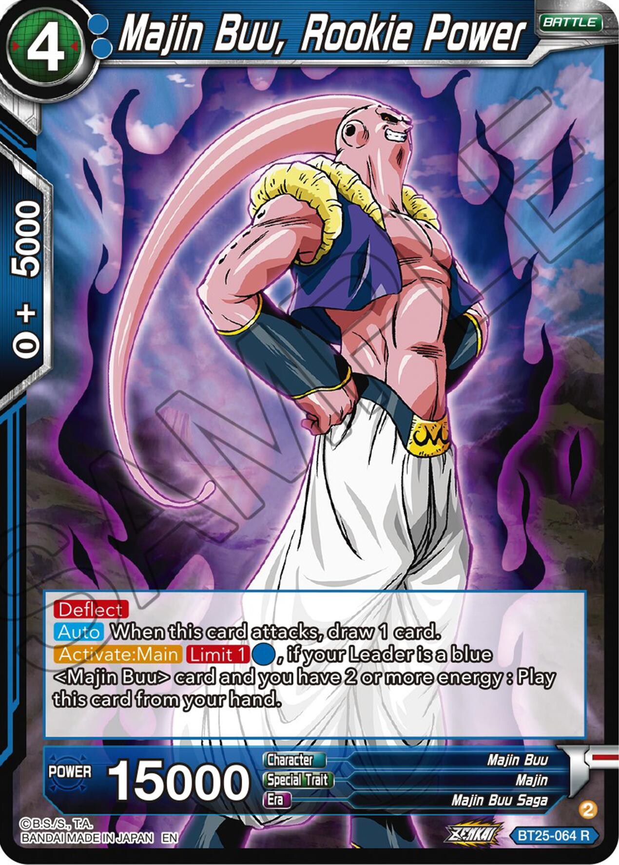 Majin Buu, Rookie Power (BT25-064) [Legend of the Dragon Balls] | Amazing Games TCG