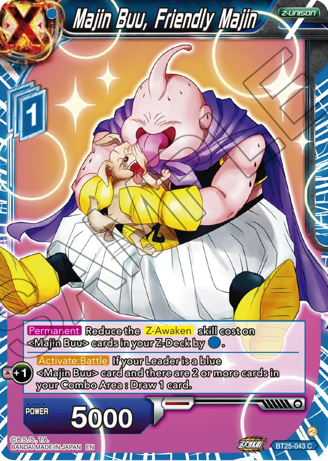 Majin Buu, Friendly Majin (BT25-043) [Legend of the Dragon Balls] | Amazing Games TCG