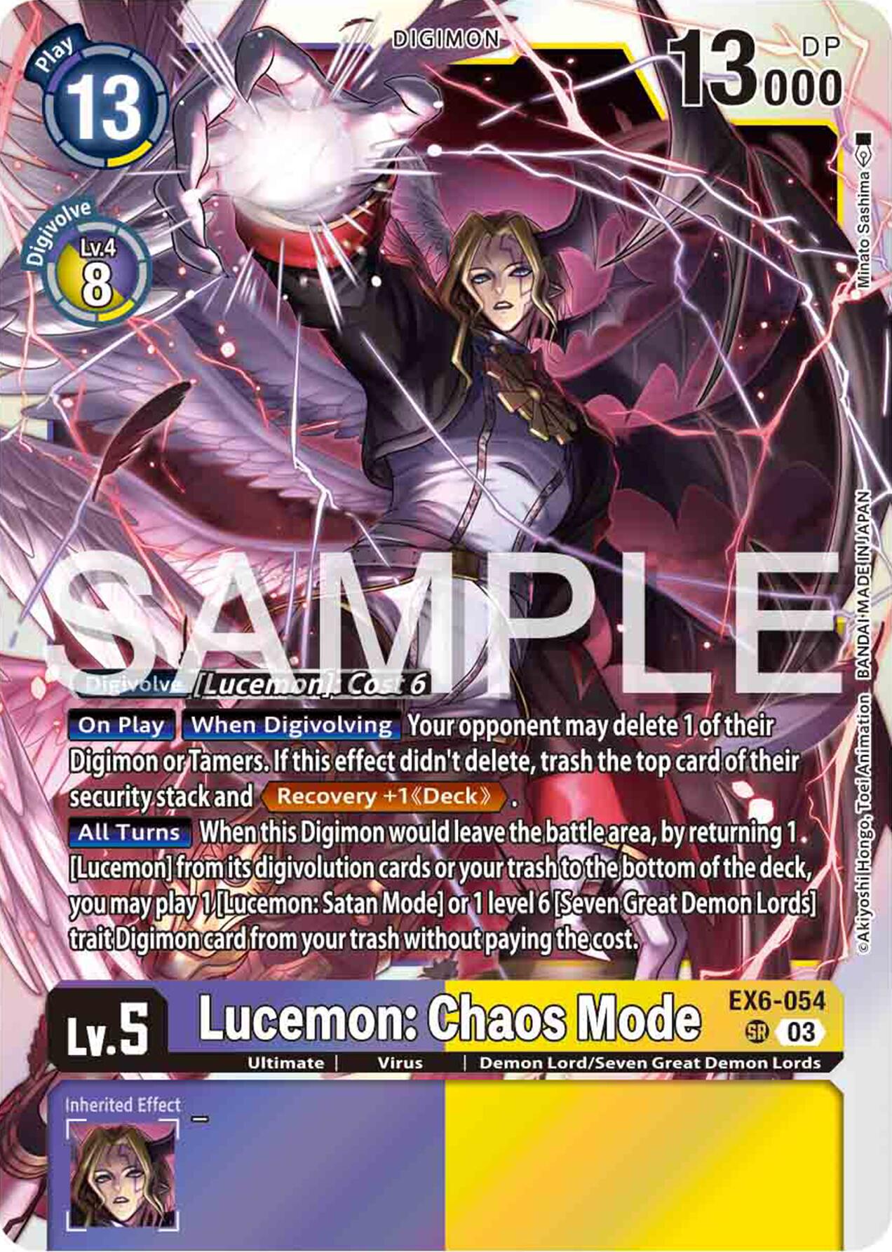 Lucemon: Chaos Mode [EX6-054] [Infernal Ascension] | Amazing Games TCG