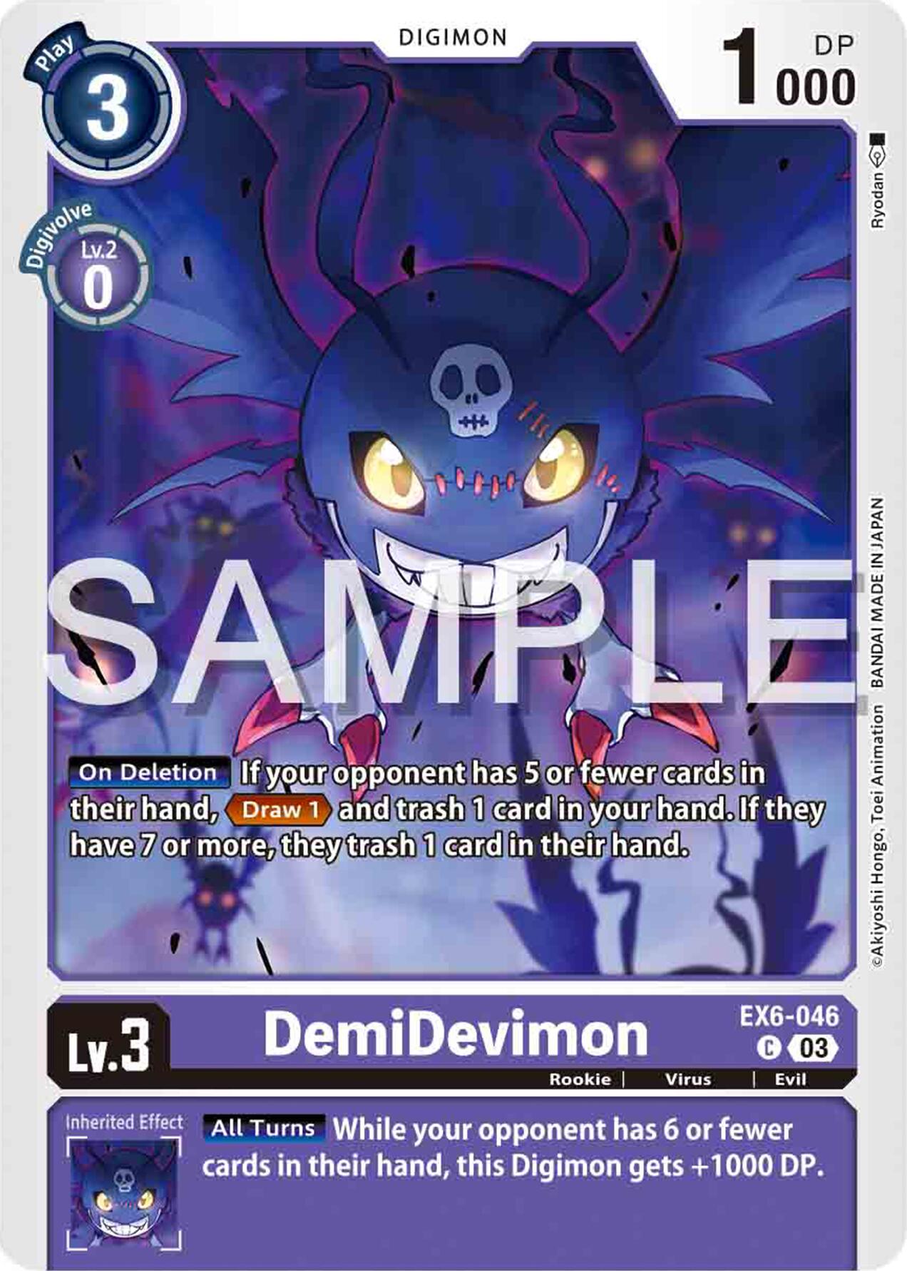 DemiDevimon [EX6-046] [Infernal Ascension] | Amazing Games TCG