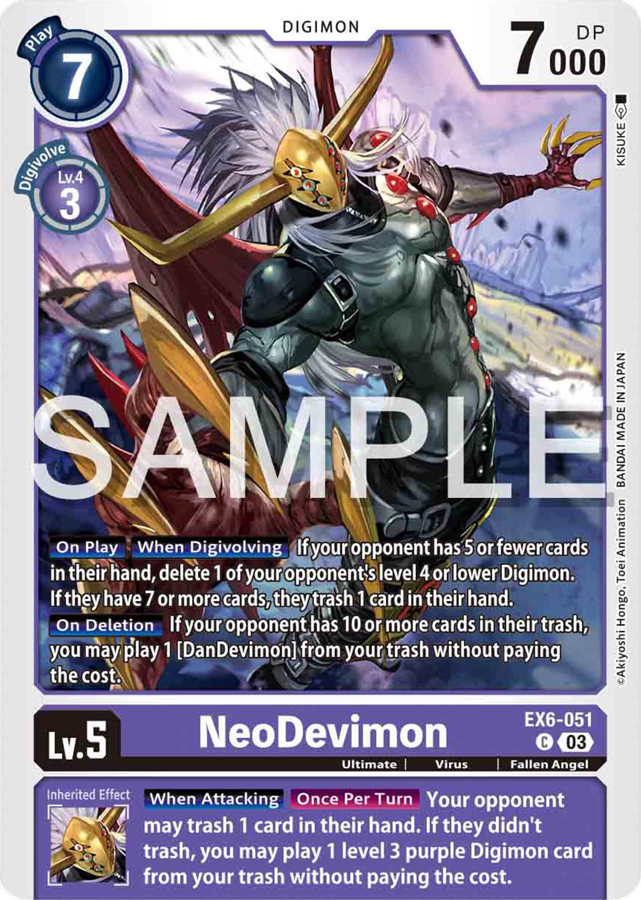 NeoDevimon [EX6-051] [Infernal Ascension] | Amazing Games TCG