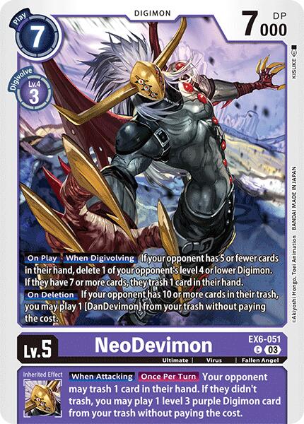 NeoDevimon [EX6-051] [Infernal Ascension] | Amazing Games TCG