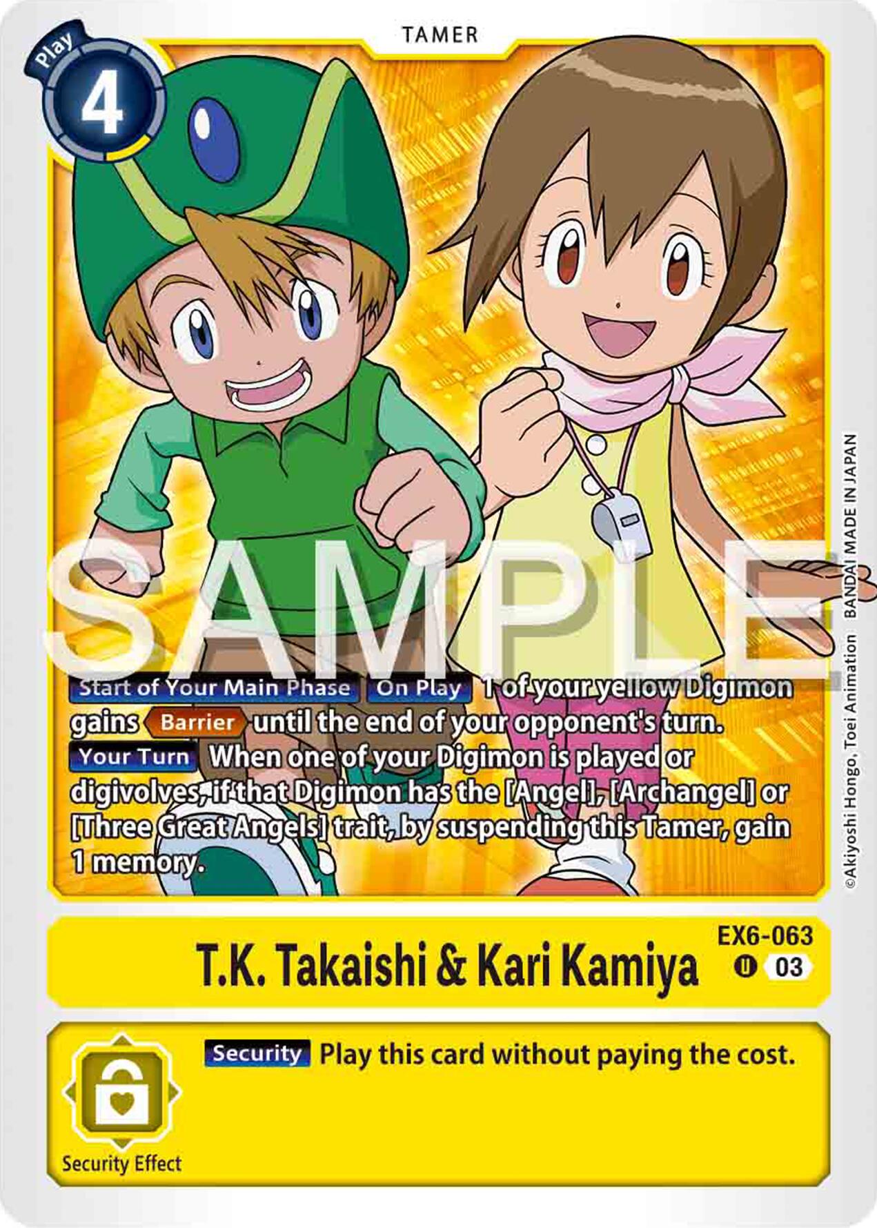 T.K. Takaishi & Kari Kamiya [EX6-063] [Infernal Ascension] | Amazing Games TCG