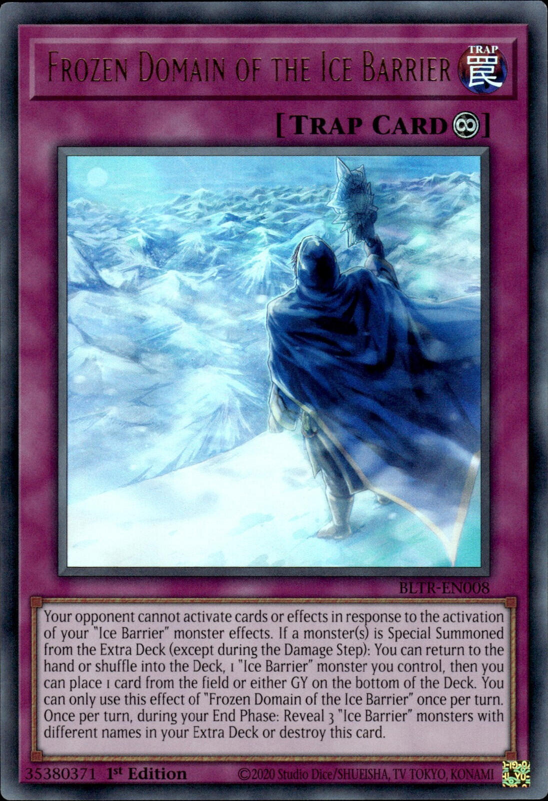 Frozen Domain of the Ice Barrier [BLTR-EN008] Ultra Rare | Amazing Games TCG