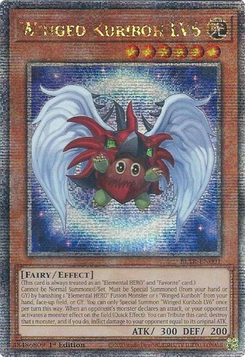 Winged Kuriboh LV6 (Quarter Century Secret Rare) [BLTR-EN001] Quarter Century Secret Rare | Amazing Games TCG