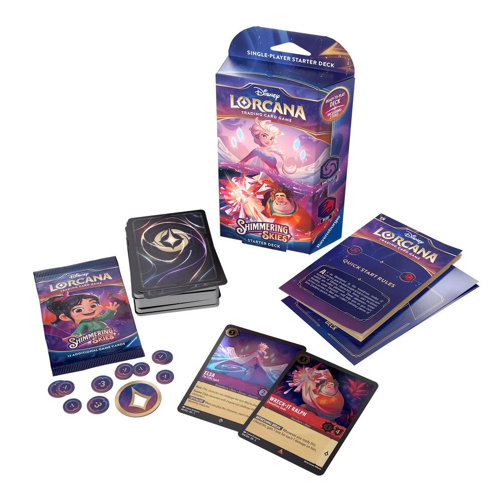 Disney Lorcana: Shimmering Skies Starter Deck (Amethyst & Ruby) | Amazing Games TCG