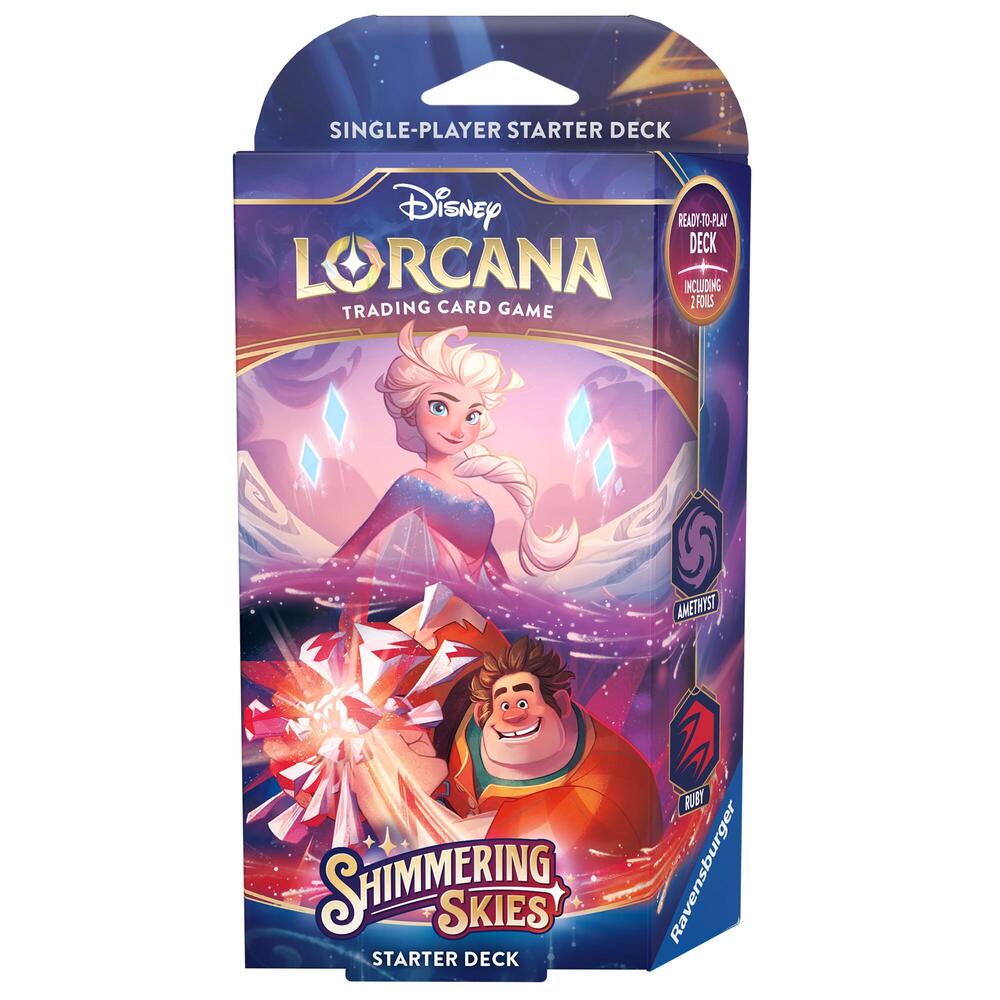 Disney Lorcana: Shimmering Skies Starter Deck (Amethyst & Ruby) | Amazing Games TCG