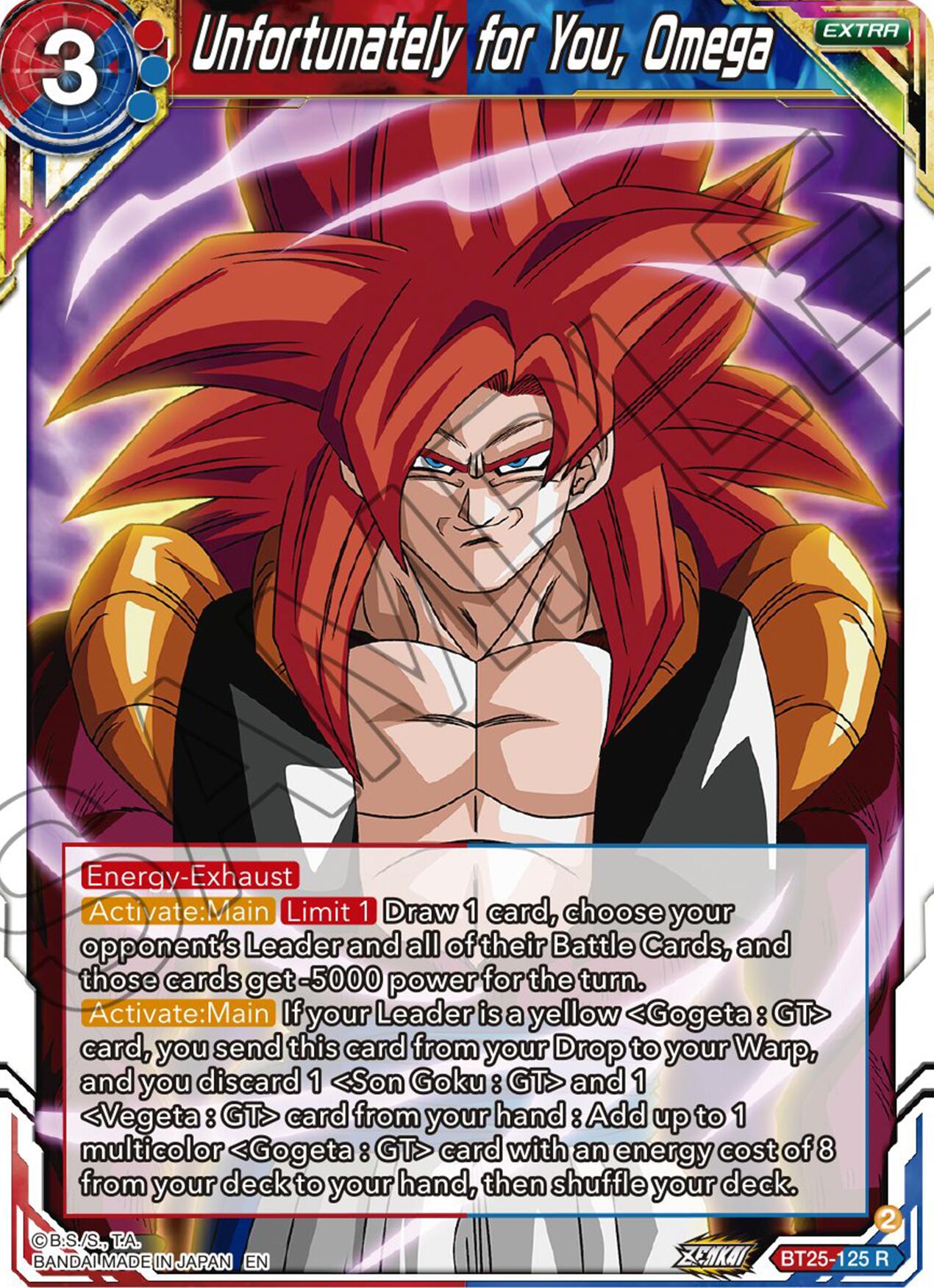 Unfortunately for You, Omega (BT25-125) [Legend of the Dragon Balls] | Amazing Games TCG