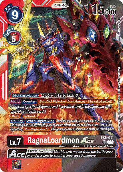 RagnaLoardmon ACE [EX6-011] [Infernal Ascension] | Amazing Games TCG