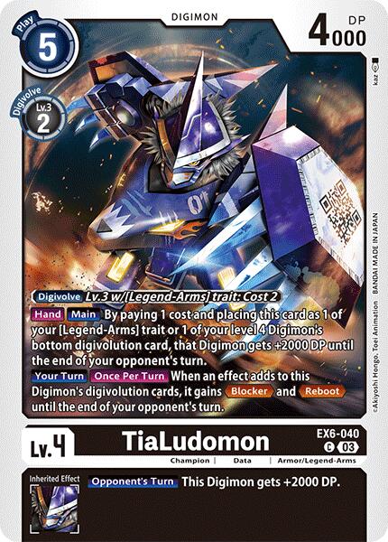 TiaLudomon [EX6-040] [Infernal Ascension] | Amazing Games TCG