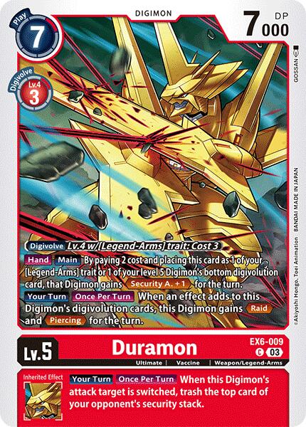 Duramon [EX6-009] [Infernal Ascension] | Amazing Games TCG