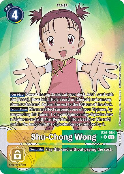 Shu-Chong Wong [EX6-064] (Box Promotion Pack: Infernal Ascension) [Infernal Ascension] | Amazing Games TCG