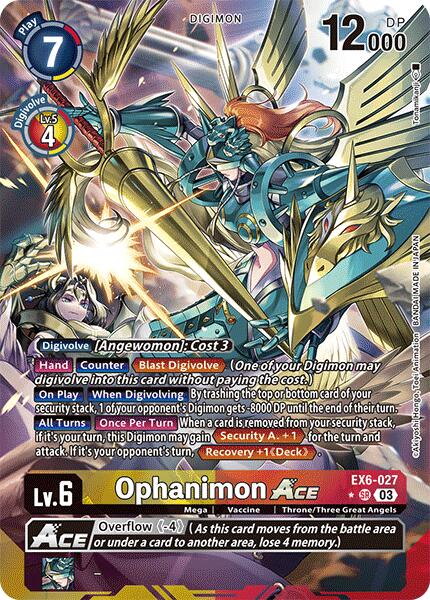 Ophanimon ACE [EX6-027] (Alternate Art) [Infernal Ascension] | Amazing Games TCG