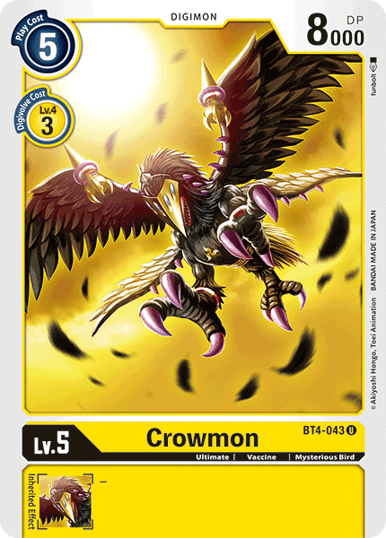 Crowmon [BT4-043] [Great Legend] | Amazing Games TCG