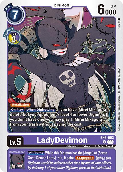 LadyDevimon [EX6-053] [Infernal Ascension] | Amazing Games TCG