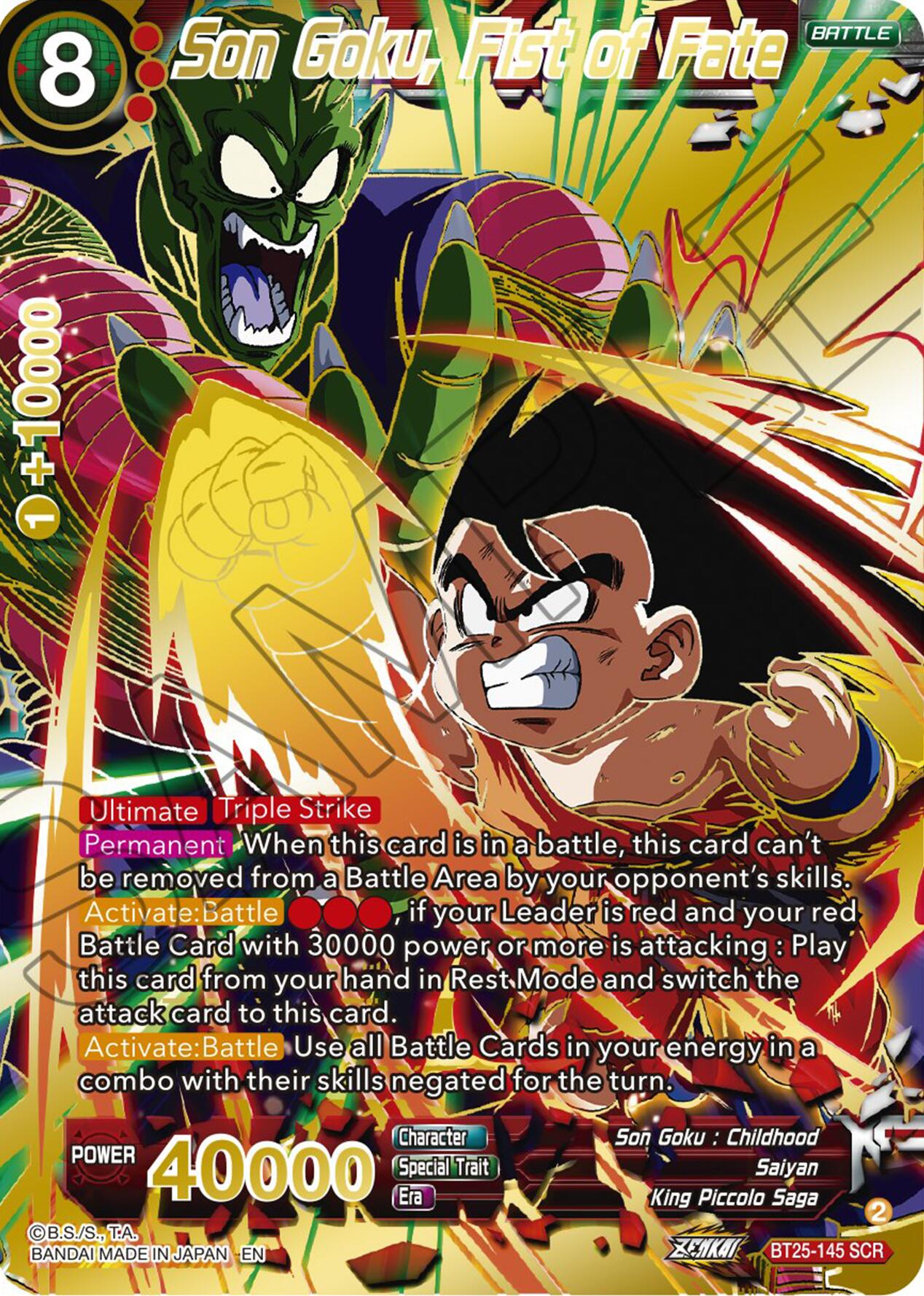 Son Goku, Fist of Fate (BT25-145) [Legend of the Dragon Balls] | Amazing Games TCG