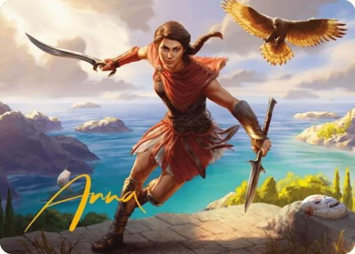 Kassandra, Eagle Bearer Art Card (Gold-Stamped Signature) [Assassin's Creed Art Series] | Amazing Games TCG