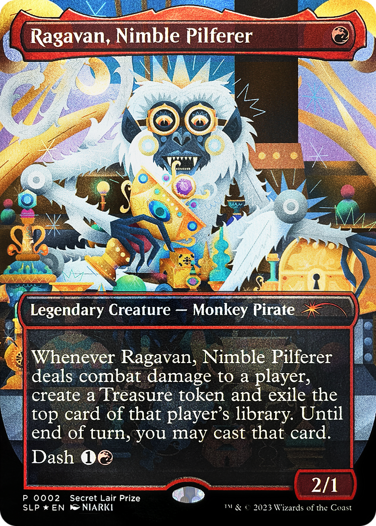 Ragavan, Nimble Pilferer (Borderless) [Secret Lair Showdown] | Amazing Games TCG