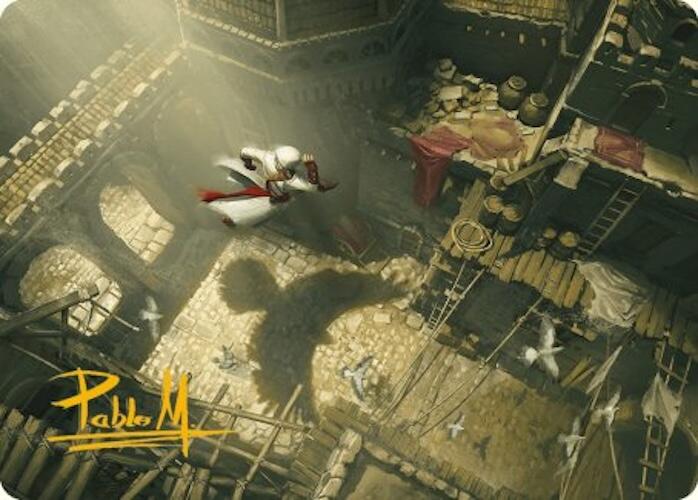 Rooftop Bypass Art Card (Gold-Stamped Signature) [Assassin's Creed Art Series] | Amazing Games TCG