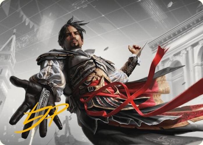 Ezio Auditore da Firenze Art Card (Gold-Stamped Signature) [Assassin's Creed Art Series] | Amazing Games TCG