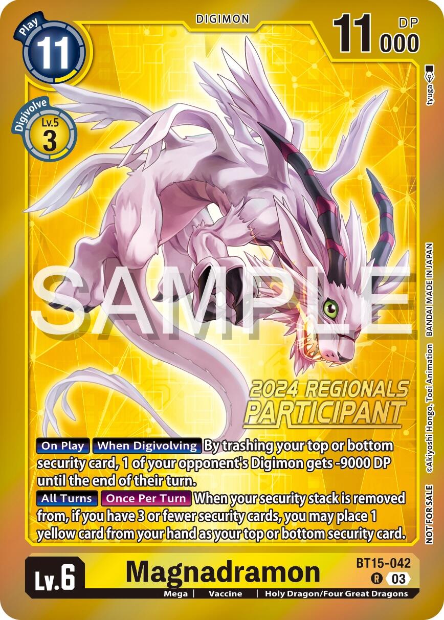 Magnadramon [BT15-042] (2024 Regionals Participant) [Exceed Apocalypse] | Amazing Games TCG