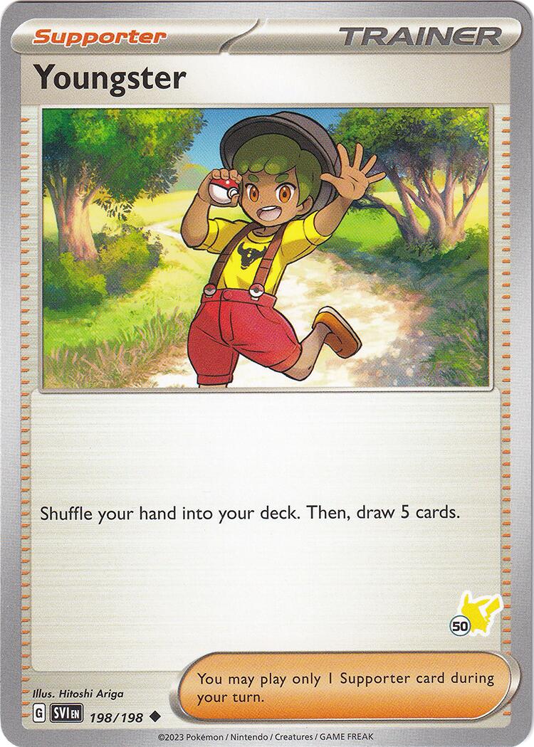 Youngster (198/198) (Pikachu Stamp #50) [Battle Academy 2024] | Amazing Games TCG
