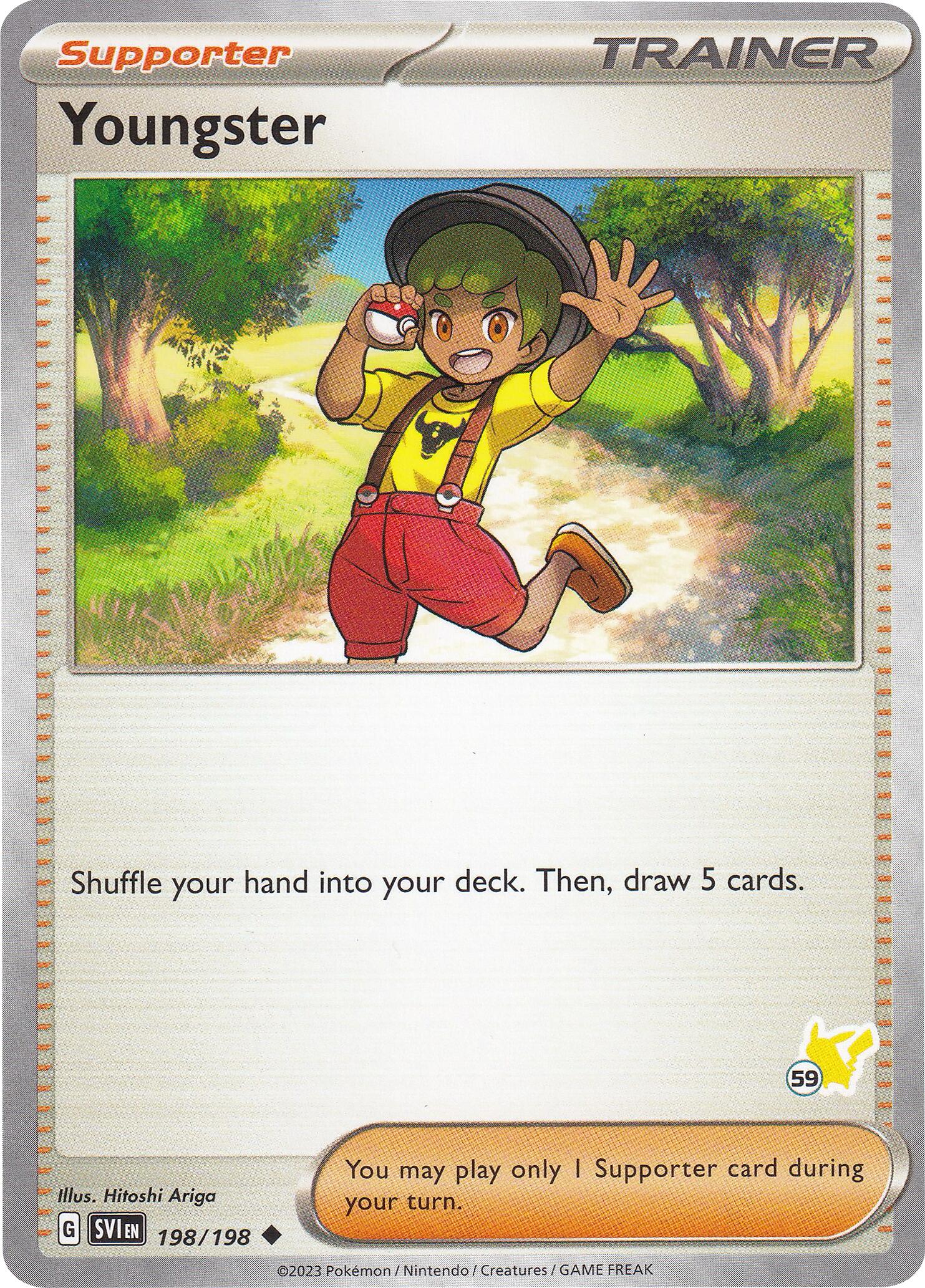 Youngster (198/198) (Pikachu Stamp #59) [Battle Academy 2024] | Amazing Games TCG