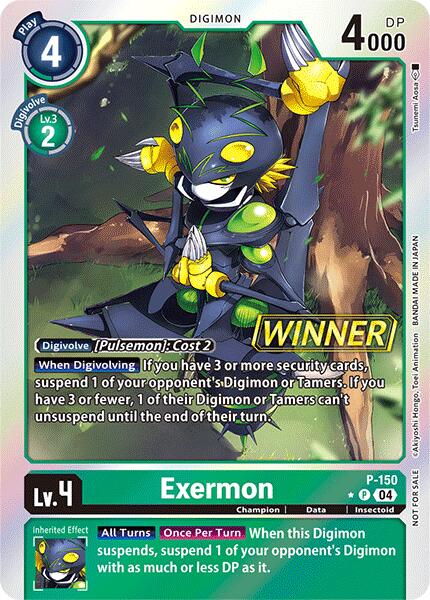Exermon [P-150] (Store Tournament 2024 Jul. – Sep. Winner Pack) [Promotional Cards] | Amazing Games TCG