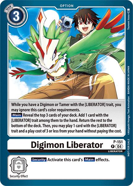 Digimon Liberator [P-151] (Store Tournament 2024 Jul. – Sep. Participation Pack) [Promotional Cards] | Amazing Games TCG