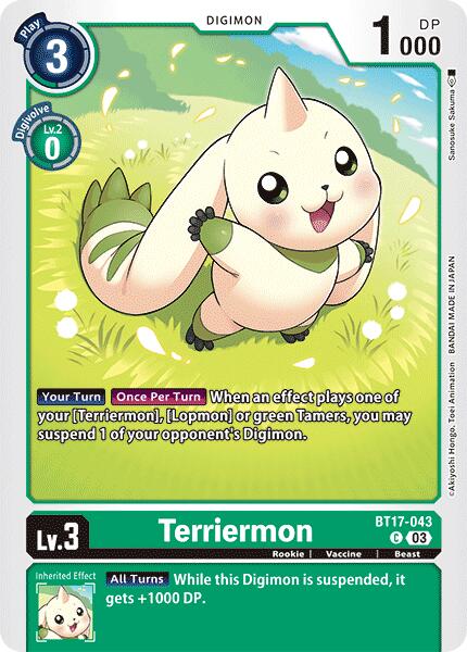 Terriermon [BT17-043] [Secret Crisis] | Amazing Games TCG