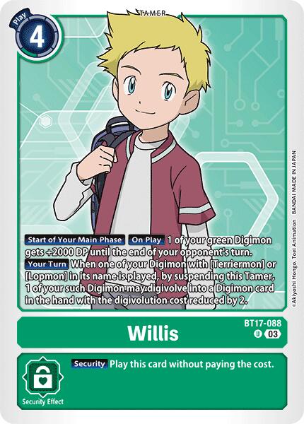 Willis [BT17-088] [Secret Crisis] | Amazing Games TCG