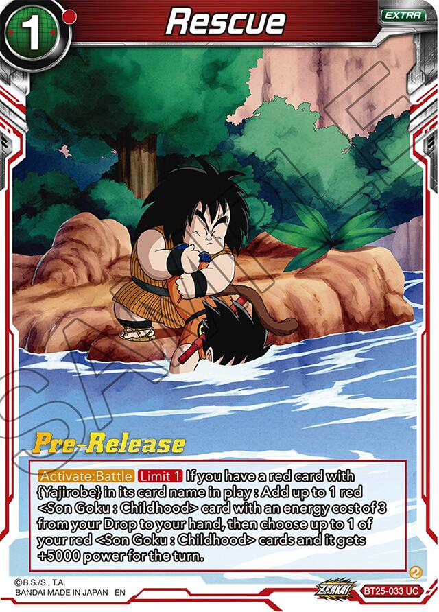 Rescue (BT25-033) [Legend of the Dragon Balls Prerelease Promos] | Amazing Games TCG