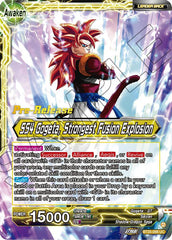 SS4 Son Goku & SS4 Vegeta // SS4 Gogeta, Strongest Fusion Explosion (BT25-098) [Legend of the Dragon Balls Prerelease Promos] | Amazing Games TCG