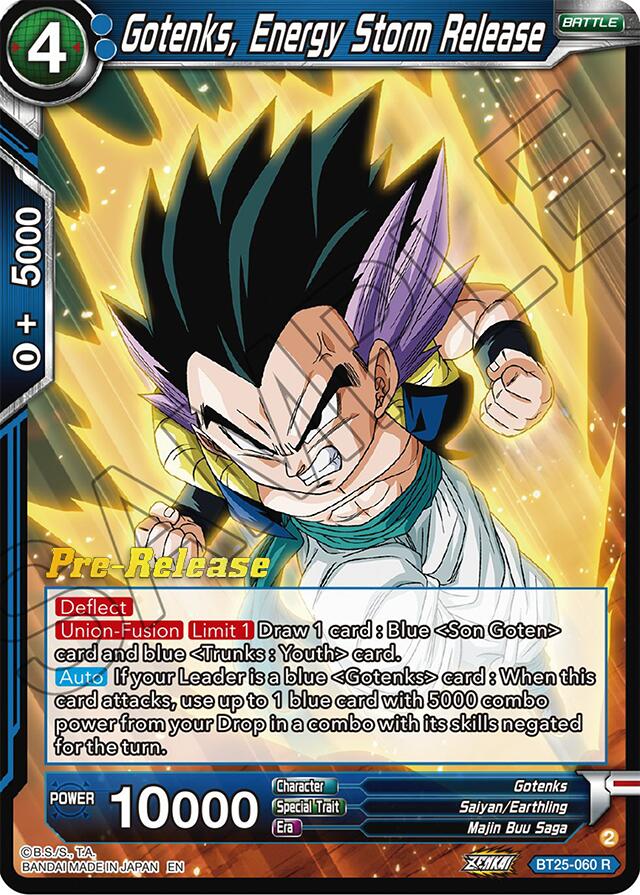 Gotenks, Energy Storm Release (BT25-060) [Legend of the Dragon Balls Prerelease Promos] | Amazing Games TCG