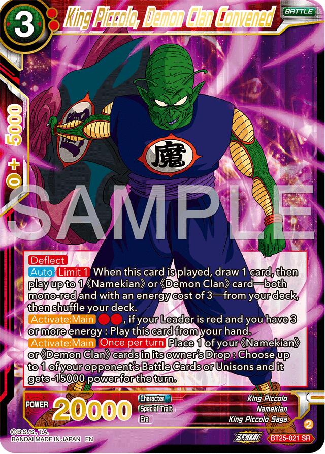 King Piccolo, Demon Clan Convened (BT25-021) [Legend of the Dragon Balls] | Amazing Games TCG