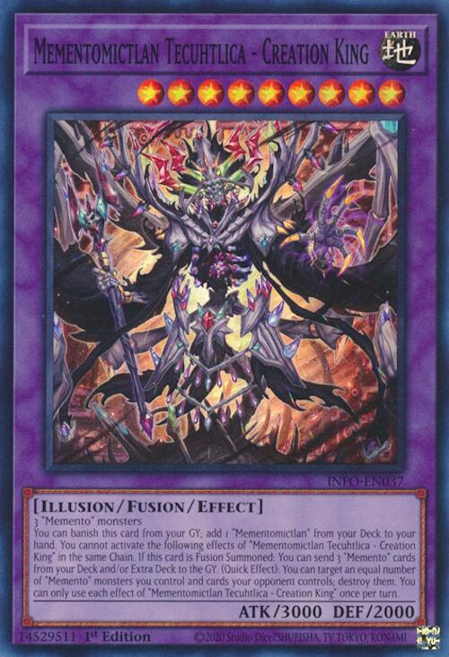 Mementomictlan Tecuhtlica - Creation King [INFO-EN037] Super Rare | Amazing Games TCG