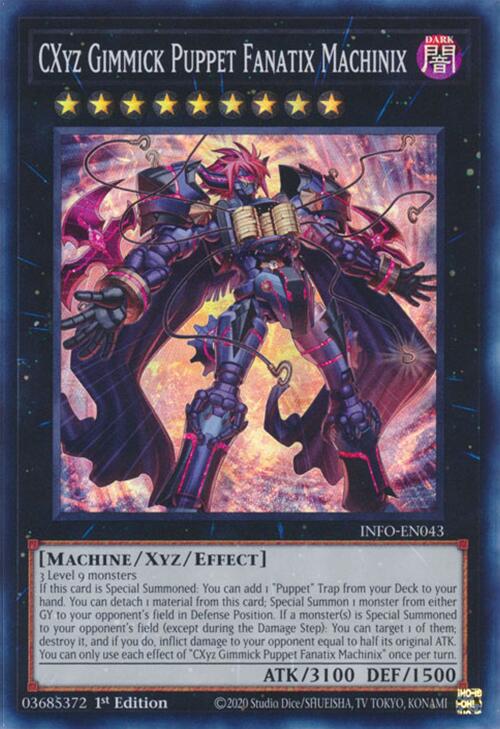 CXyz Gimmick Puppet Fanatix Machinix [INFO-EN043] Super Rare | Amazing Games TCG