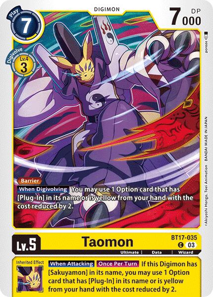 Taomon [BT17-035] [Secret Crisis] | Amazing Games TCG