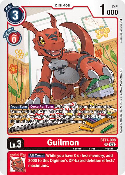 Guilmon [BT17-008] [Secret Crisis] | Amazing Games TCG