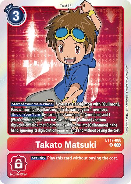 Takato Matsuki [BT17-080] [Secret Crisis] | Amazing Games TCG