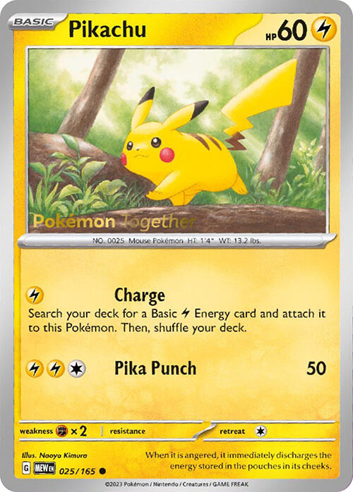 Pikachu (025/165) (PokePost Promo) [Scarlet & Violet: 151] | Amazing Games TCG