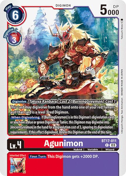 Agunimon [BT17-011] [Secret Crisis] | Amazing Games TCG