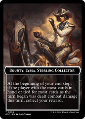 Bounty: Lyssa, Sterling Collector // Bounty Rules Double-Sided Token [Outlaws of Thunder Junction Commander Tokens] | Amazing Games TCG