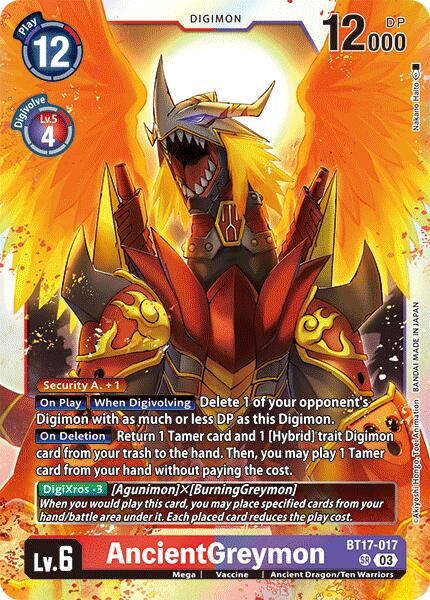 AncientGreymon [BT17-017] [Secret Crisis] | Amazing Games TCG