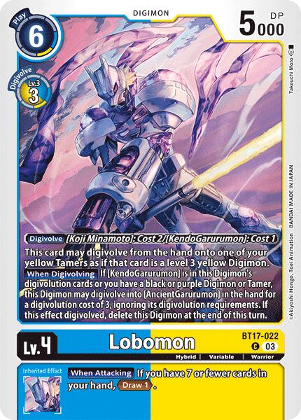 Lobomon [BT17-022] [Secret Crisis] | Amazing Games TCG