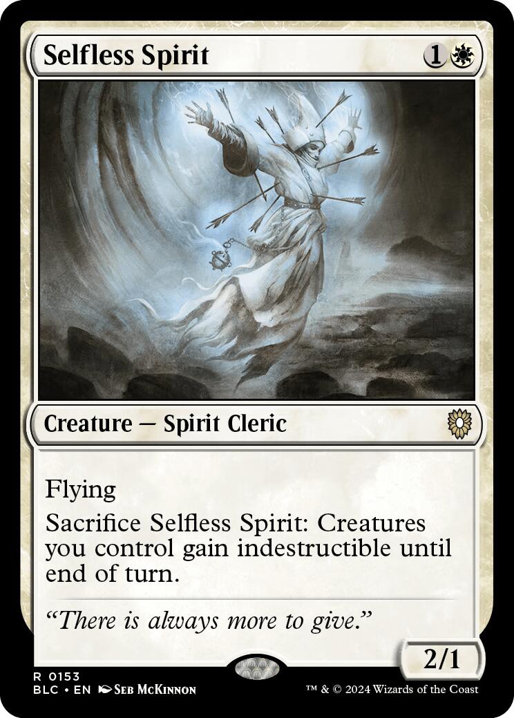 Selfless Spirit [Bloomburrow Commander] | Amazing Games TCG