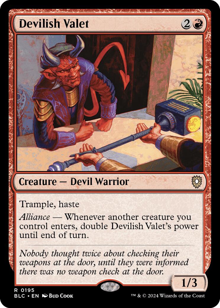 Devilish Valet [Bloomburrow Commander] | Amazing Games TCG