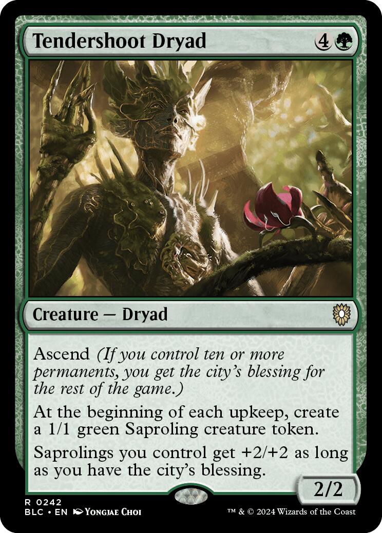 Tendershoot Dryad [Bloomburrow Commander] | Amazing Games TCG