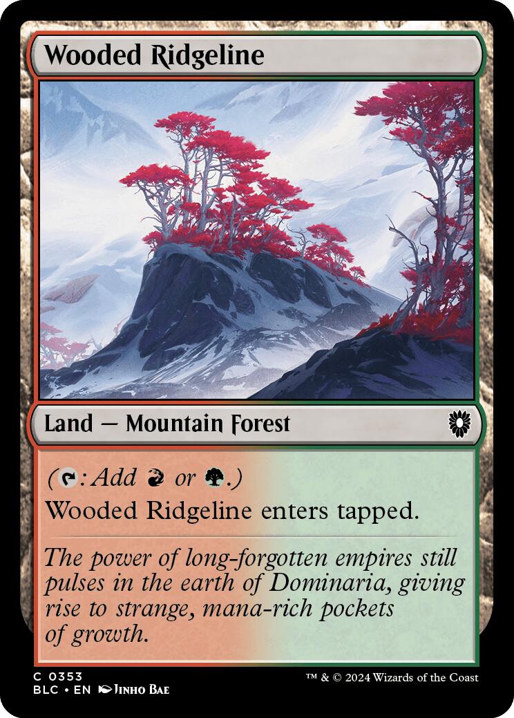 Wooded Ridgeline [Bloomburrow Commander] | Amazing Games TCG